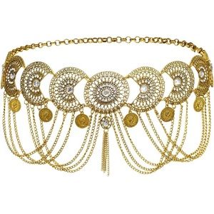 Bronze Coin Waist Belt Goddess Gypsy Cosplay